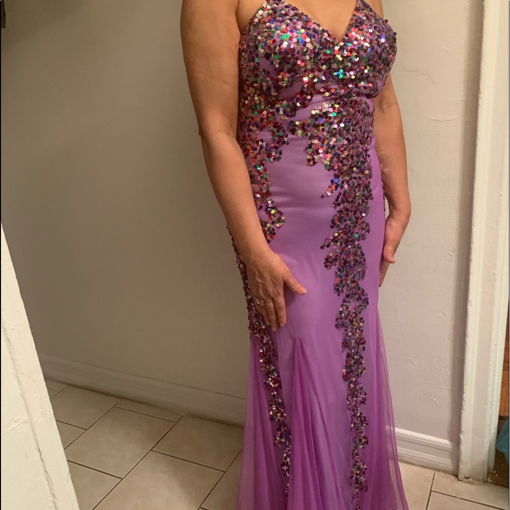 Lavender Sequins Dress